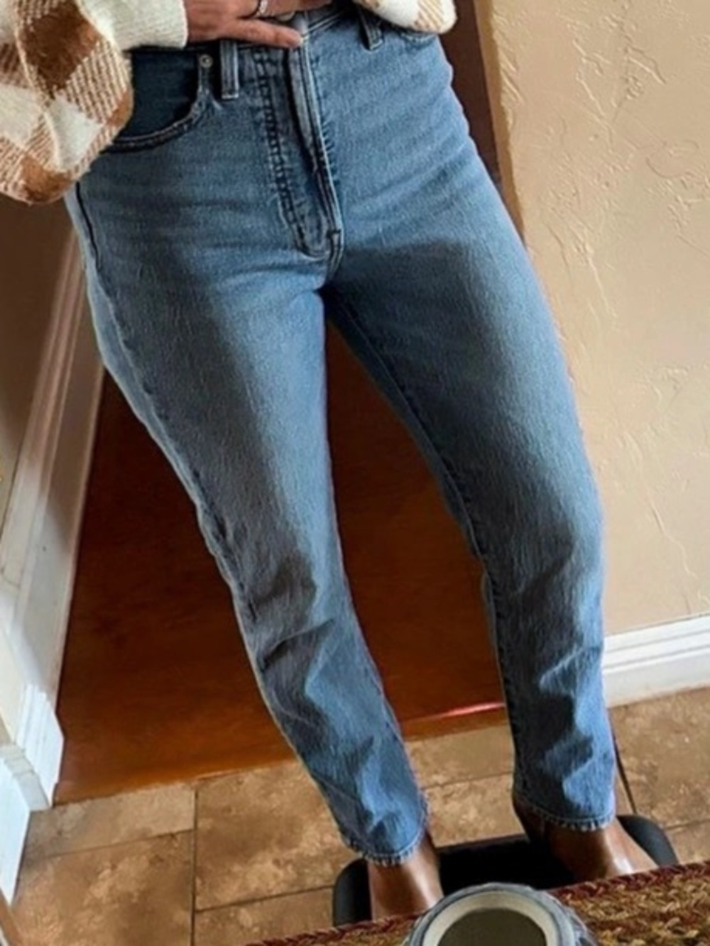 Madewell The Perfect Vintage Jean Straight Leg Jeans Blue Waist 25